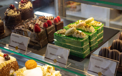 Cake Displays in the Store Banner