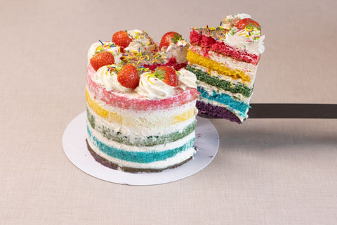 6" Rainbow Multi Layer Cake