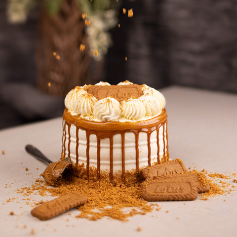 6" Caramel Lotus Biscoff Cake