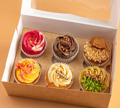 6 Cupcake Selection Box