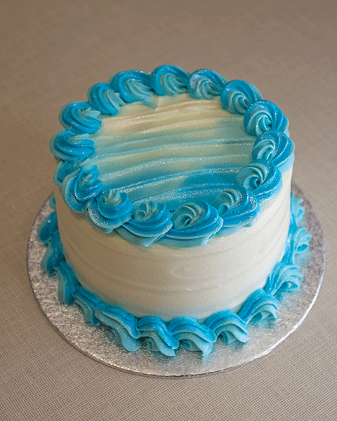 Blue Wave Bento Cake