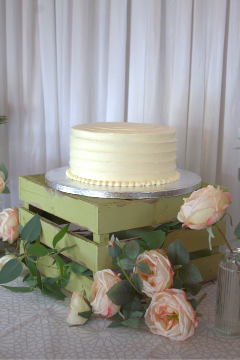 Classic White Wedding Cake