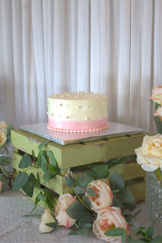 Multi Colour Pearl Wedding Cake