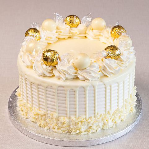 6" Lindor White Chocolate Cream Cake