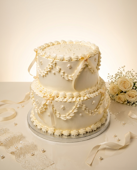 Pearl Bow Cake