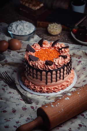 Chocolate Orange Fudge Cake - She Who Bakes