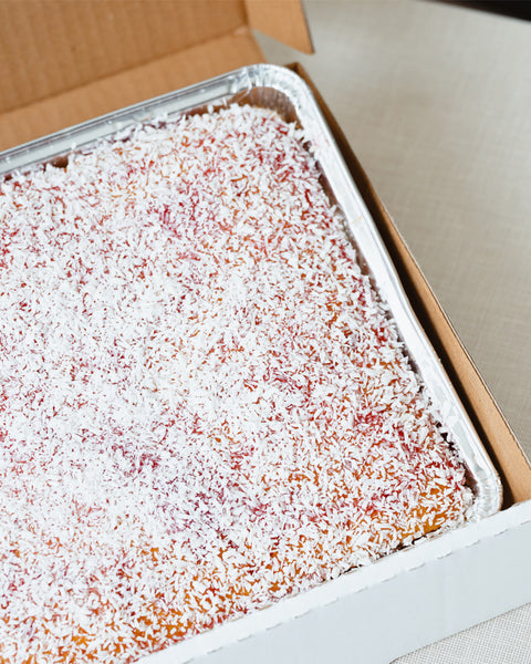 Jam Coconut Traybake